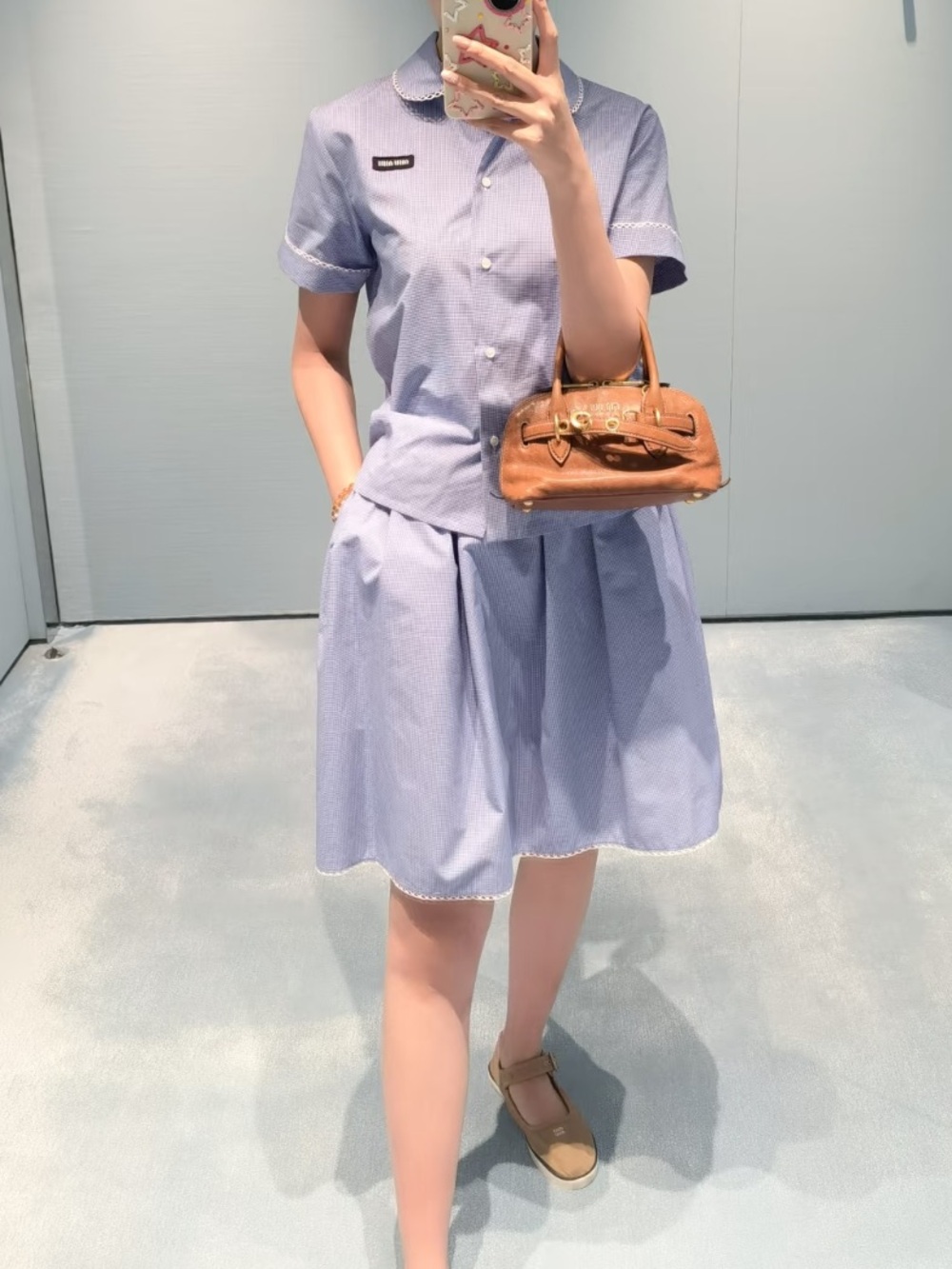 Miu Miu Gingham shirt It36 - Picture 6 of 7